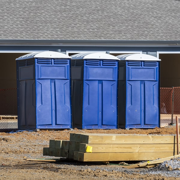 what is the maximum capacity for a single porta potty in Huntingdon